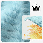 Fuzzy Winter Steering Wheel Covers for Women, Warm Cute Fluffy Car Wheel Cover for F150, Trucks, Jeep, Van, Soft Furry Auto Plush Large Car Handle Cover for Cold Weather, 15.2-16in, Green