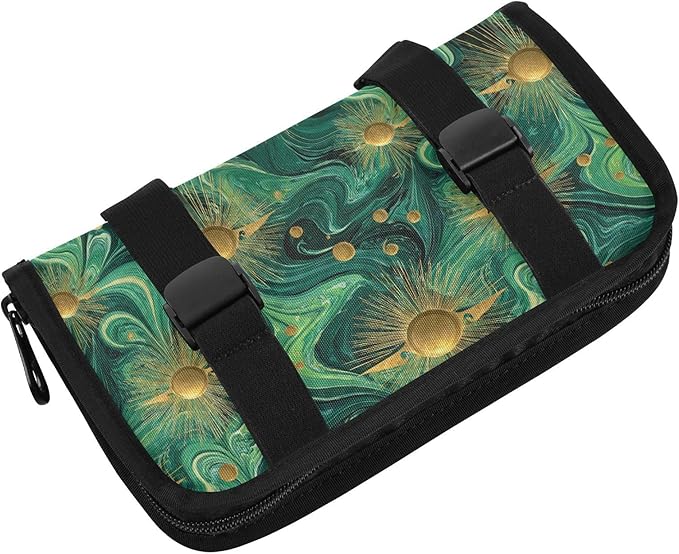 Car Tissue Holder Car Visor Organizer Tissue Box Holder for Car Sun Visor Organizer with Car Vehicle Accessories Essentials Interior for Women Men Teal Gold Swirl Sun Marble