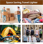18 Pack Travel Vacuum Bags for Clothing with Electric Pump,Vacuum Travel Bags,Compression Packing Cubes for Luggage,Carry-on 