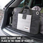 DNA Motoring Trunk Organizer for Car, 70L Large Capacity Foldable Trunk Organizer, Multi Compartment Car Trunk Organizer