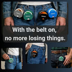 Pouch Can Holster for Car & Belt Fits Zyn Can Tins, Holster Clip to Belt or Car Sun Visor, Keychain for Can - Silver