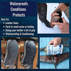 Huberd's Shoe Oil – Leather Conditioner & Waterproofer for Boots, Shoes & Leather Gear. Easy Pour Formula Softens & Protects 