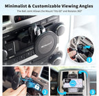 PROfezzion CD Slot & Vent Clip Combo Magnetic Phone Holder Compatible with MagSafe on Car CD Player Slot or Air Vent for iPhone 17 16 15 14 13 12 Pro Max Plus, Mag-Safe Case & All Phones