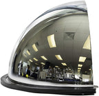 26” Acrylic Bubble Half Dome Convex Mirror, Round Indoor Security Mirror for Driveway Safety Spots, Outdoor Warehouse Side View, Circular Wall Mirror for Office Use - Vision Metalizers (DPB2612)