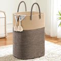 Laundry Basket,Woven Cotton Rope Laundry Hamper,Versatile Storage for Dirty Clothes,Baby Toys,and Blankets in Bathroom, Nurse
