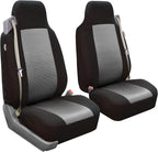 FH Group Car Seat Cover Rear Set Striking Striped Car Seat Covers with Rear Split Bench, Universal Fit Interior Accessories f