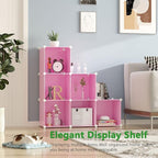 C&AHOME Cube Storage Organizer, 6-Cube Shelves Units, Closet Cabinet, DIY Plastic Modular Book Shelf, Ideal for Bedroom, Livi