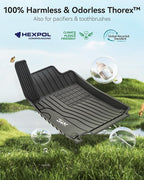3W Floor Mats for Mercedez Benz GLB250 GLB35 AMG 2020-2026, TPE All Weather Custom Fit Floor Liner for Benz GLB 250/35 AMG 1st & 2nd Row Car Mats, Black