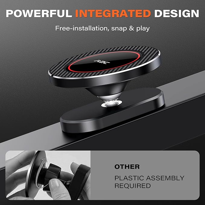 A2C All-Metal Gym Magnetic Phone Holder, High-End Workout Gift for Men Women [Strongest Dual Magnet] Attach to Iron Metal Portable Integrated Gym Phone Mount for iPhone 17 16 15 14 13 12 Series(Black)