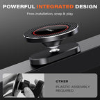 A2C All-Metal Gym Magnetic Phone Holder, High-End Workout Gift for Men Women [Strongest Dual Magnet] Attach to Iron Metal Portable Integrated Gym Phone Mount for iPhone 17 16 15 14 13 12 Series(Black)