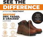 Leather Boot Oil for Work & Cowboy Boots – Deep-Conditioning Formula, Restore and Protects Dry, Cracked Leather Boots & Shoes
