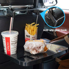 AutoChoice Foldable Car Seat Back Portable Tray for Food Dining Drink and Laptop, Hanging Car Steering Wheel Tray (2 Pack)