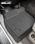 All-Weather Floor Mats for Ford F-250/F-350/F-450 1999-2007 (Only for Crew Cab) Super Duty - Heavy-Duty Rubber Front & Rear Row, Non-Slip Design - Not for 2nd Row Captain Seats with Center Console