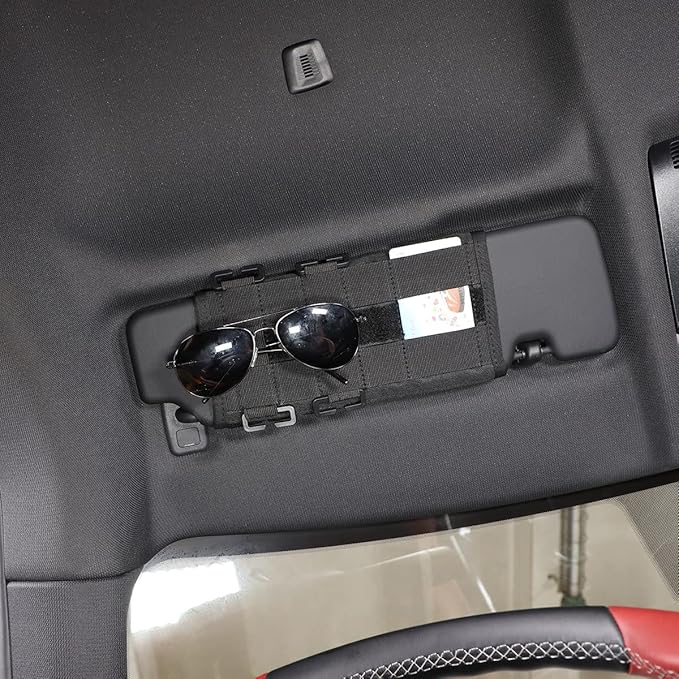 Car Sun Visor Organizer Fit for Toyot@ Supra GR A90 A91 MK5 2019-2022, Auto Car Visor Pocket, Sunshade Storage Bag, Cards, Sunglasses, Driver's License, Cell Phones and Other Items Storage (Regular)