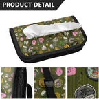 Car Tissue Holder Car Visor Organizer Tissue Box Holder for Car Sun Visor Organizer with Car Vehicle Accessories Essentials Interior for Women Men Darkmuted Hearts Clovers St.Patrick
