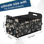 Femuar Car Trunk Organizer,Car Storage Organizer with 72L Large Capacity Waterproof Collapsible and 11 Pockets,Trunk Organizer for Car