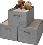 GRANNY SAYS Closet Organizers and Storage, Fabric Storage bins with Label Holder, Shelf Baskets for Organizing Bedroom, Decor