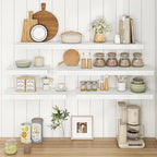 Fun Memories 48Inch Floating Shelves, 9.3Inch Deep Rustic Wall Shelves - Extra Deeper & Thicker Wall Mounted Storage Shelf fo