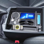 Upgraded Center Console Organizer for Toyota 4Runner 2024 2023 2022 2021 2020 2019 2018 2017 2016-2010 Full Size Tray Interior Accessories, Insert Armrest Box Secondary Storage ABS Material