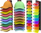 Volnamal Hat Organizer for Baseball Caps, 2 Pack Hold Up to 40 Hats, Hat Rack for Wall Space Saving, Hat Hanger w/Strong Adhe