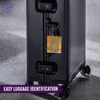 Omega Psi Phi Paraphernalia - Official Vendor - Luggage Tags - Set of 2 - Greek Letters and Shield