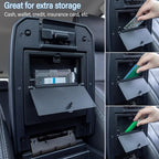 JKCOVER Center Console Hidden Box Organizer Compatible with 2016-2021 2022 2023 Toyota Tacoma Accessories Armrest Hidden Storage Box Secret Compartment Press to Open and Close (Patent Design)