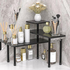 JayRex Countertop Corner Shelf, 3 Tier Shelf Moveable Organizer for Bathroom Counter, Make Up, Dresser Table, Desktop Shelf (