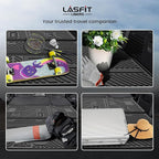 LASFIT Trunk Mat with Backrest Mat 2015-2020 for Chevrolet Chevy Tahoe/GMC Yukon (Only Yukon, Not Fit Yukon XL)/Cadillac Escalade (Only Escalade, Not Fit Escalade ESV), All Weather TPE Custom Fit