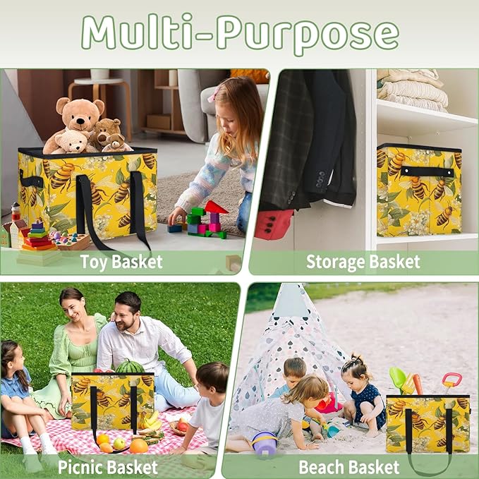 Reusable Grocery Bags Heavy Duty Shopping Bags Foldable Large Tote Bags with Long Handles & Hard Bottom