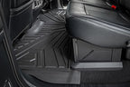 Rough Country Flex-Fit Floor Mats for Ford F-250/350 Super Duty (2017-2025) Crew Cab - Front & Rear Set, Custom All-Weather Non-Slip TPE Liners w/Spill Saver Lip