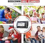 2026 BOSSCOMM IF742 OBD2 Scanner, ABS/SRS/Transmission/Check Engine Code Reader Scan Tool with 6 Resets, ABS