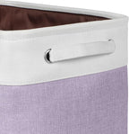 Kntiwiwo Foldable Storage Bin Collapsible Fabric Storage Basket Cube with Durable Handles Closet Organizer Bins for Organizin