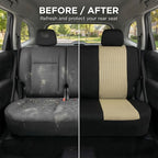 FH Group Automotive Rear Car Seat Covers for SUV, Trucks, Sedan and More - Universal Fit Rear Solid Bench Design Interior Acc