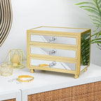Gifturbo 3 Layer Jewelry Box,Jewelry Holder Organizer with Jewelry Organizer Drawer,Large Jewelry Boxes & Organizer with Velv