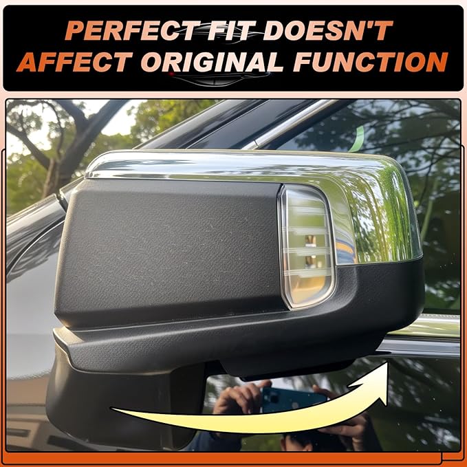 ACLONG Chrome Mirror Cap Cover Trim Left Driver Side & Right Passenger Side Rearview Side Mirror Covers Fit for Chevy Silverado 1500 GMC Sierra 1500 2019 2020 2021 2022 2023 2024 2025-1 Pair