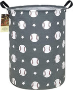 HUNRUNG Laundry Hamper,Large Canvas Fabric Lightweight Storage Basket Toy Organizer Dirty Clothes Collapsible Waterproof for 