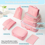 10 Pcs Set Packing Cubes - Travel Packing Organizers, Expandable Suitcase Organizer, Luggage Organizer Bags