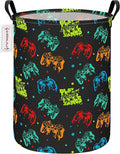 QUEENLALA Large Storage Basket,Laundry Hamper/Bathroom/Home Decor/Collapsible Round Storage Bin,Boys and Girls Hamper/Boxes/C