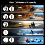 Tire Inflator Portable Air Compressor Air Pump for Car Tires Cordless Electric 180PS for Car, Motorcycle, Bike, Ball, with Tire Gauge Pressure-Black