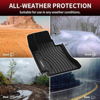 LASFIT Floor Mats for Mercedes Benz C Class 2021 2020 2015-2019 C300 / C400 / C350e / C43 AMG / C63 AMG / C63 AMG S (Fit Sedan Only), All Weather TPE Floor Liners for C Class 1st & 2nd Row Mats