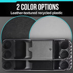 Center Console for Minivans, SUVs, Middle Van Console, Extra Cup Holders, Large Storage, Made in USA (Gray)