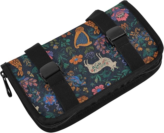 Car Tissue Holder Car Visor Organizer Tissue Box Holder for Car Sun Visor Organizer with Car Vehicle Accessories Essentials Interior for Women Men Dark Harp Sheep Flowers Embroidery