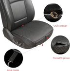Auto Newer 2 PCS Breathable Universal Four Seasons Car Seat Covers，Luxury Car Seat Cushion，Protectors for Front Seat Bottoms,