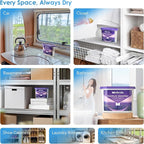 Moisture Absorbers, Efficient Lavender Vanilla Humidity Absorber & Odor Eliminator Boxes, Refillable Car Dehumidifier for