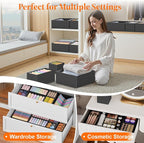 TasticTotes Drawer Organizer Clothes, 24 Pack Drawer Organizers and Underwear Organizer for Nursery, Dividers Clothes Organiz