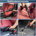 Handheld Vacuum for Home, Cordless Portable Vacuum Cleaner, Rechargeable with 60 Mins Max Runtime, High Power Vacuum for Car,