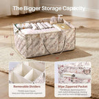 Extra Large Diaper Caddy Organizer – Big Baby Essentials Nursery Storage Basket with Zipper Pocket & Shoulder Strap, Splashpr