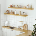 Vivelove 55 inch Long Floating Shelves for Wall, 10.3" Deep & Thicker Storage Shelf for Living Room, Kitchen, Farmhouse,Wall 