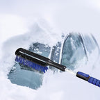 Snow Joe 2 Pack 42" Multi-Purpose Ice Scraper and Extendable Snow Brush for Cars with Foam Grip and 360-Degree Pivoting Brush Head, SJEG-SB42SHX2