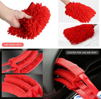 DNA Motoring 25pcs Car Detailing Brush Set, Car Detailing Kit, Interior Kit with Drill Brush Set, Windshield Cleaning Tool, P